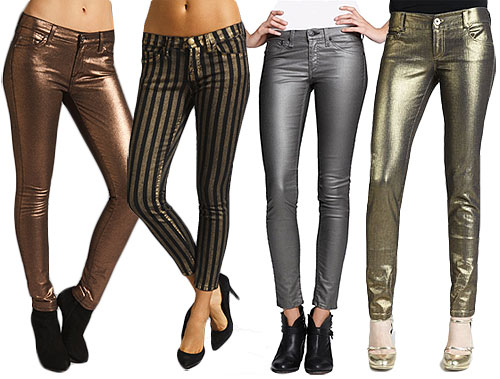 Our Friends at Thefind Get Sexy, Shiny & Sleek in Metallic Jeans! - A ...