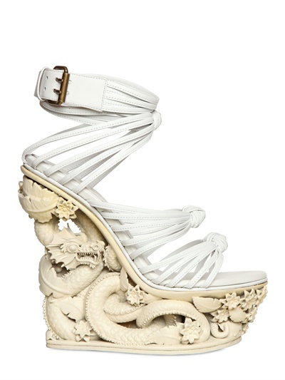 Emilio Pucci Dragon Wedges featured by popular high end fashion blogger, A Few Goody Gumdrops