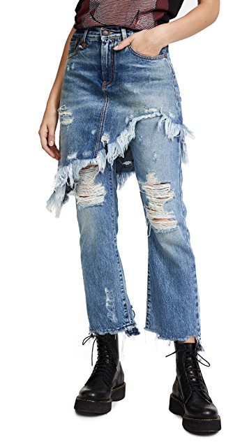 Grunge hot sale ripped jeans