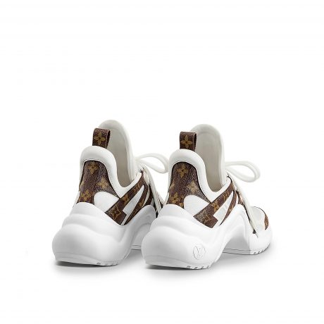 sport sepatu Louis Vuitton Silver Archlight Sneakers