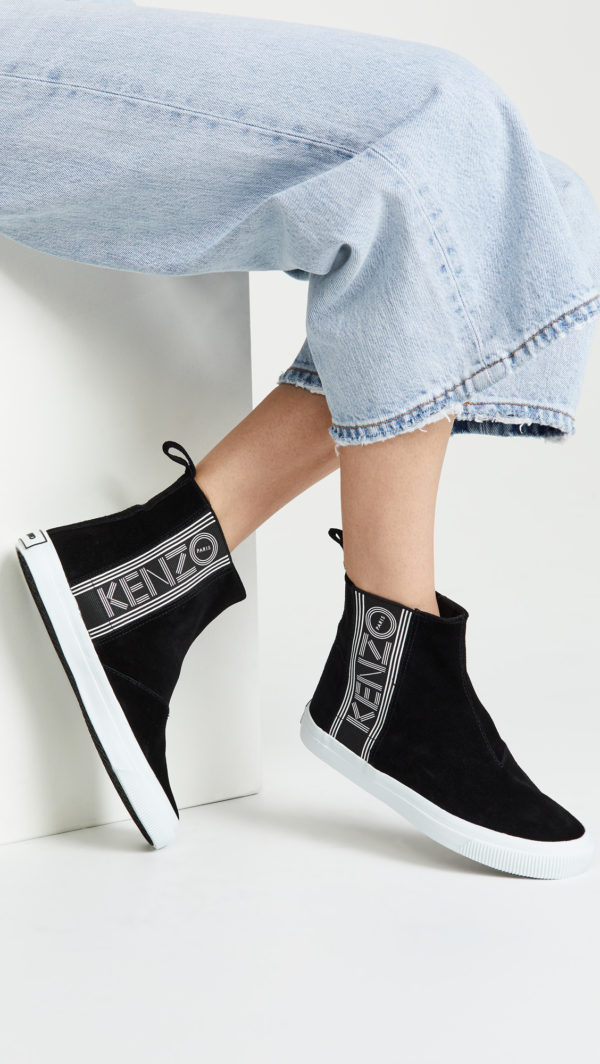 Kenzo collection: Kapri high top sneakers featured by popular high end fashion blogger, A Few Goody Gumdrops