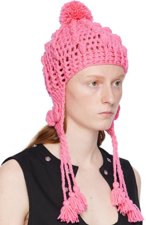 pink beanie