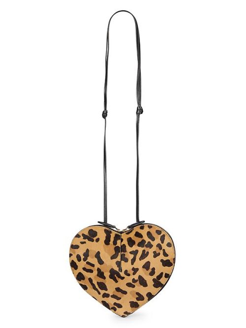 Animal Print Heart Bag